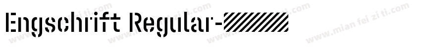 Engschrift Regular字体转换